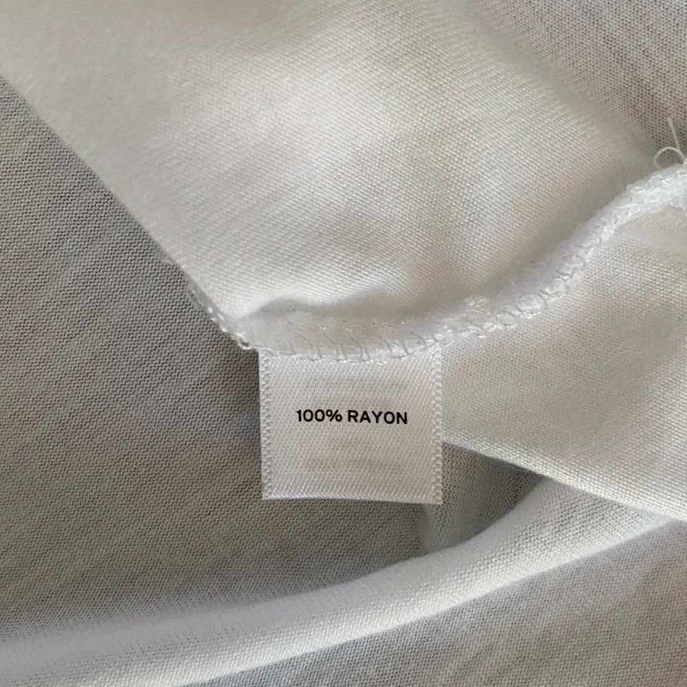 LEITH White V-neck T-Shirt Dress | Size Medium - Picture 10 of 11